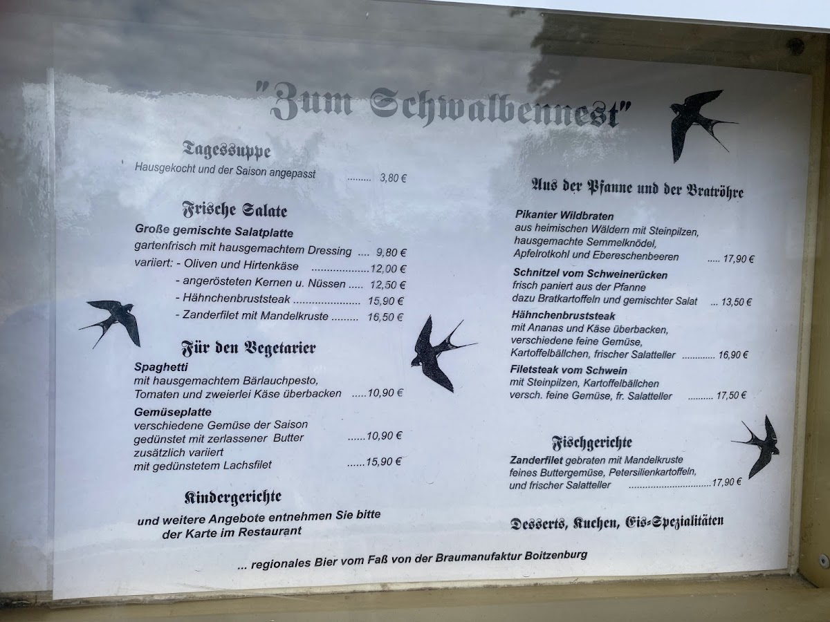 Menu Gaststatte Zum Schwalbennest-5